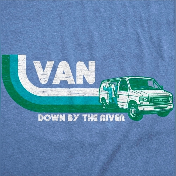 Van Down By The River Chris Farley Men's XL Graphic T-shirt. New Without Tags - Picture 2 of 3